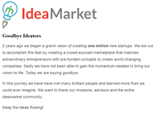 Tablet Screenshot of ideamarket.com
